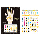 Wrapables Trendy Temporary Metallic Hand Tattoos