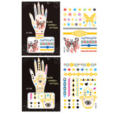 Wrapables Trendy Temporary Metallic Hand Tattoos