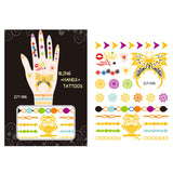 Wrapables Trendy Temporary Metallic Hand Tattoos