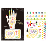 Wrapables Trendy Temporary Metallic Hand Tattoos