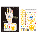 Wrapables Trendy Temporary Metallic Hand Tattoos