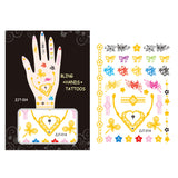 Wrapables Trendy Temporary Metallic Hand Tattoos