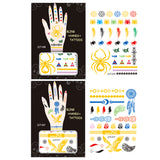 Wrapables Trendy Temporary Metallic Hand Tattoos