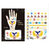 Wrapables Trendy Temporary Metallic Hand Tattoos