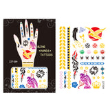 Wrapables Trendy Temporary Metallic Hand Tattoos