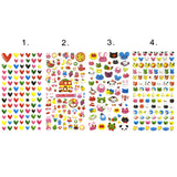 Wrapables Cute Puffy Stickers for Scrapbooking, Stationery, Diary, and Album (Set of 4)
