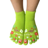 Wrapables Big Bad Wolf Cartoon Socks Five Toe Socks (Set of 3)