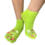 Wrapables Big Bad Wolf Cartoon Socks Five Toe Socks (Set of 3)