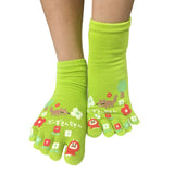 Wrapables Big Bad Wolf Cartoon Socks Five Toe Socks (Set of 3)