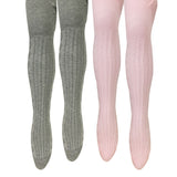 Wrapables Warm Cable Knit Tights for Toddler Girls (Set of 2)