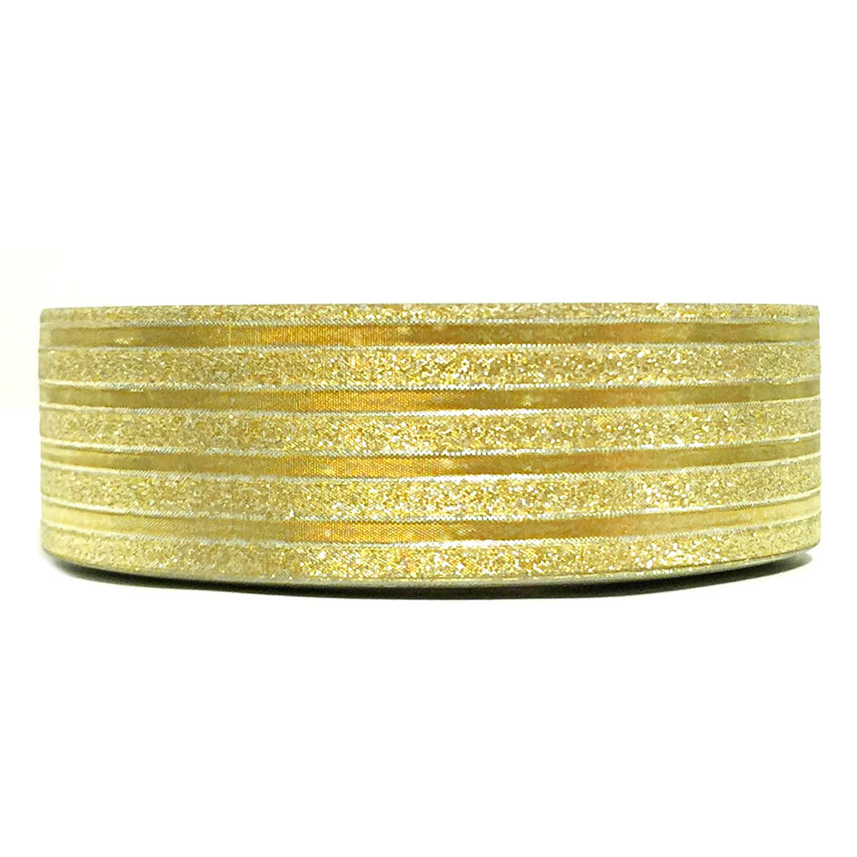 Wrapables Colorful Patterns Washi Masking Tape, Reflective Gold Ribbon