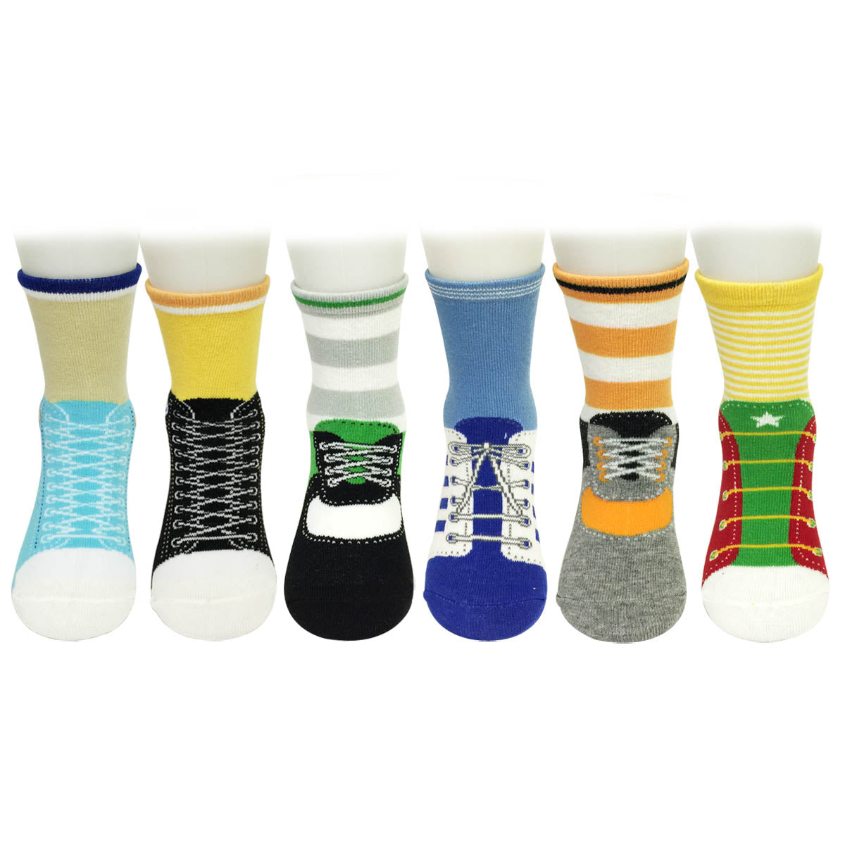Wrapables Sporty Shoe Socks (Set of 6)
