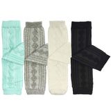 Wrapables Cable-Knit Baby Leg Warmers Set of 4