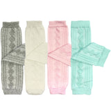 Wrapables Cable-Knit Baby Leg Warmers Set of 4