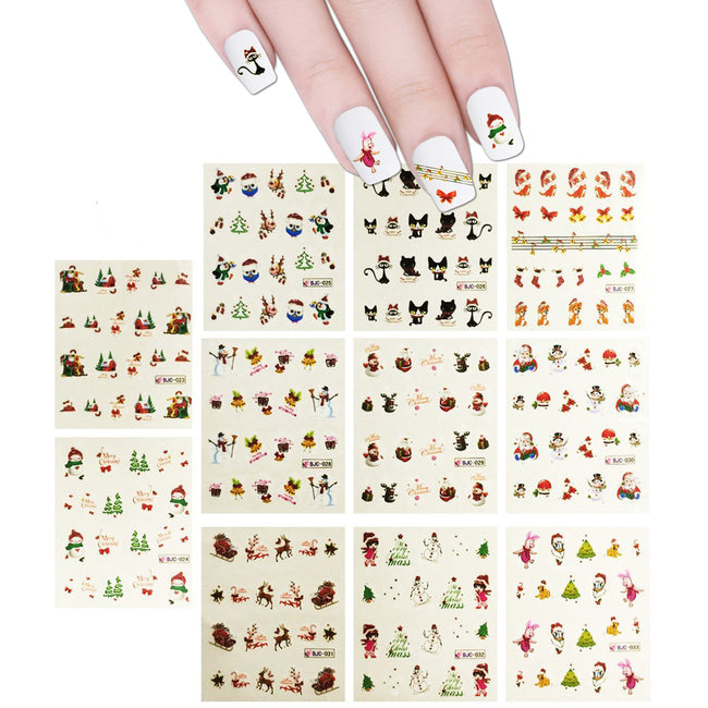 Wrapables Fingernail Tattoo Christmas Nail Art (11 Designs/220 Nail Tattoos)