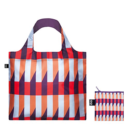 LOQI Geometric Stripes Reusable Shopping Bag