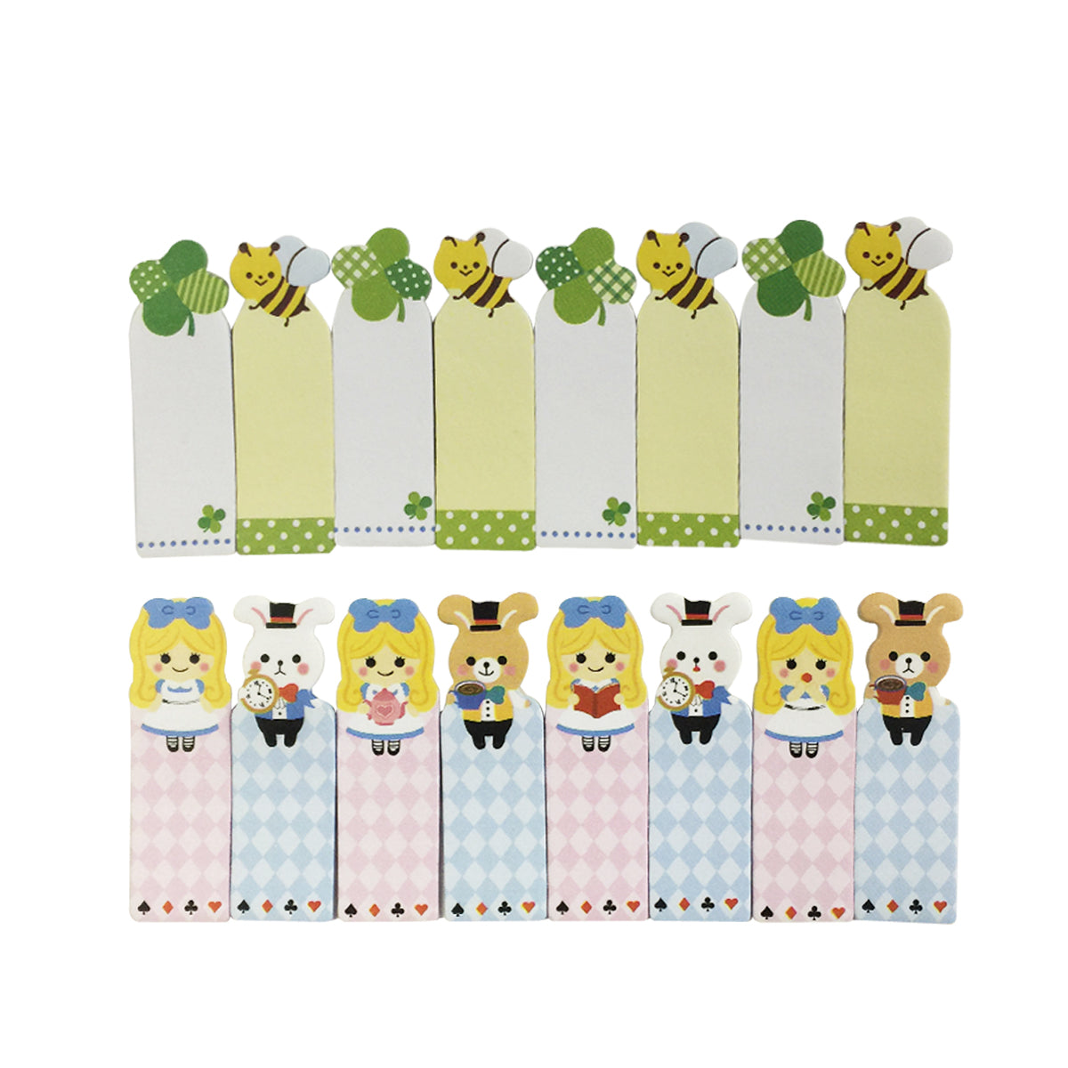 Wrapables Bookmark Flag Tab Sticky Markers (Set of 2), Alice and Bees