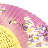 Wrapables Silk Handheld Folding Fan with Tassel and Protective Sleeve