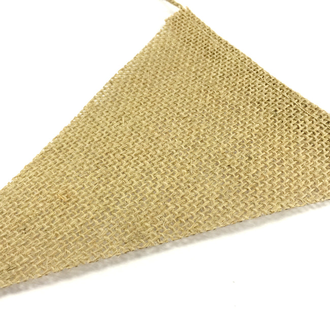 Wrapables Burlap Triangle Pennant Banner Party Decorations Party Decorations for Weddings, Birthday Parties, Baby Showers, Home Decor, Picnics, and Bake Sales
