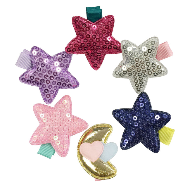 Wrapables Dress up Sparkling Evening Hair Clips, Set of 6