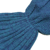 Wrapables Soft Knitted Mermaid Tail Blanket for Adults