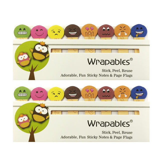Wrapables Bookmark Flag Tab Sticky Markers (Set of 2)