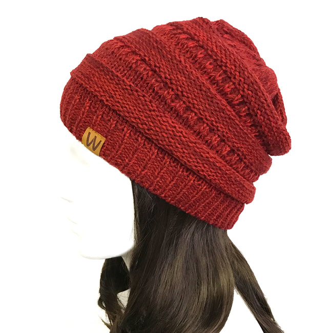 Wrapables Two Tone Knit Beanie Cap Hat