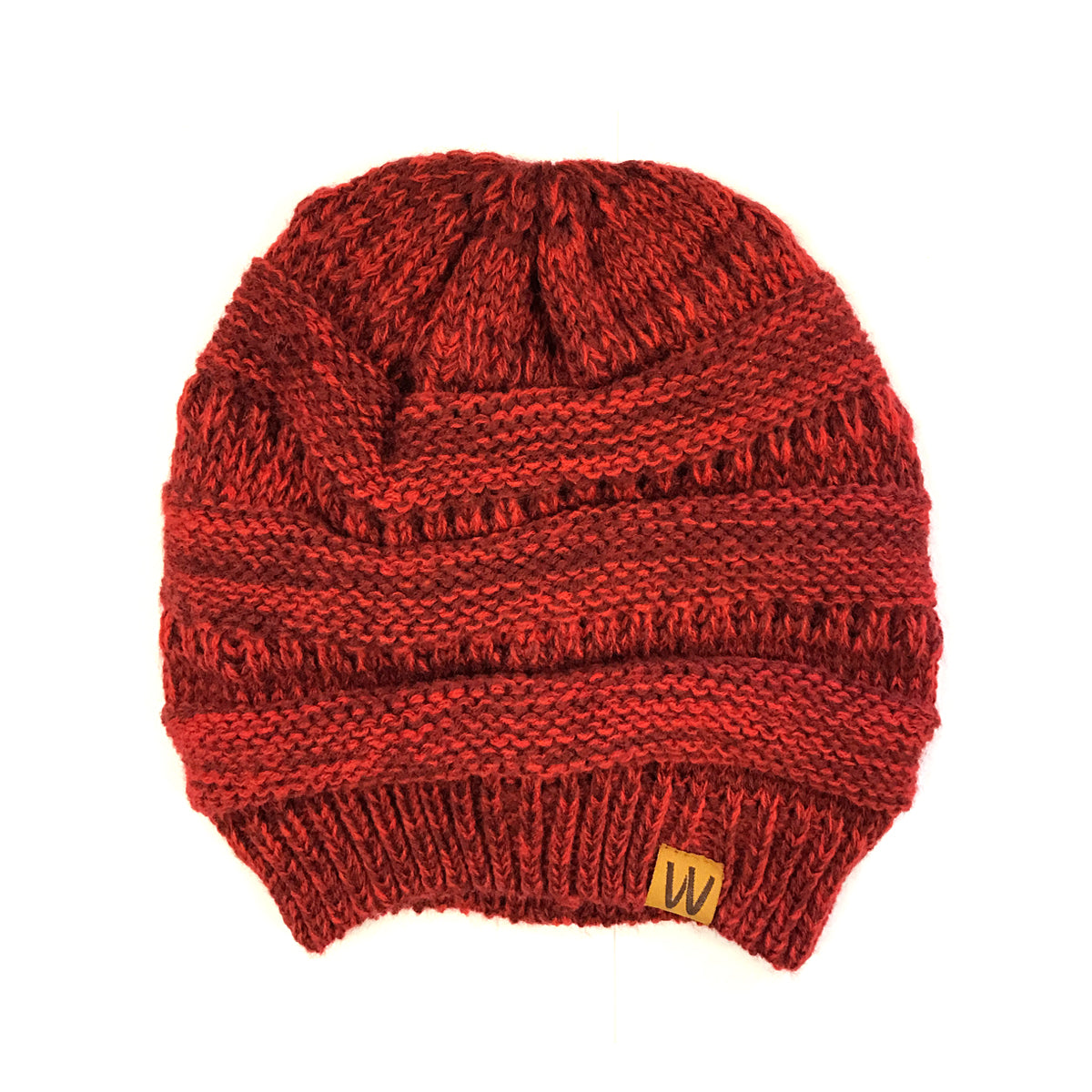 Wrapables Two Tone Knit Beanie Cap Hat