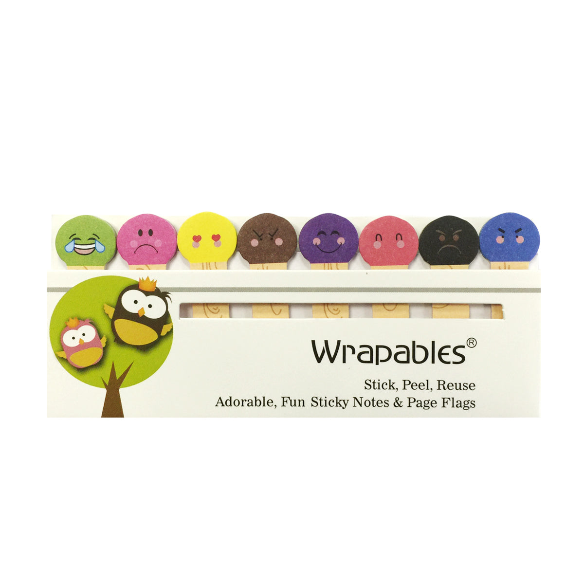 Wrapables Bookmark Flag Tab Sticky Markers (Set of 2)