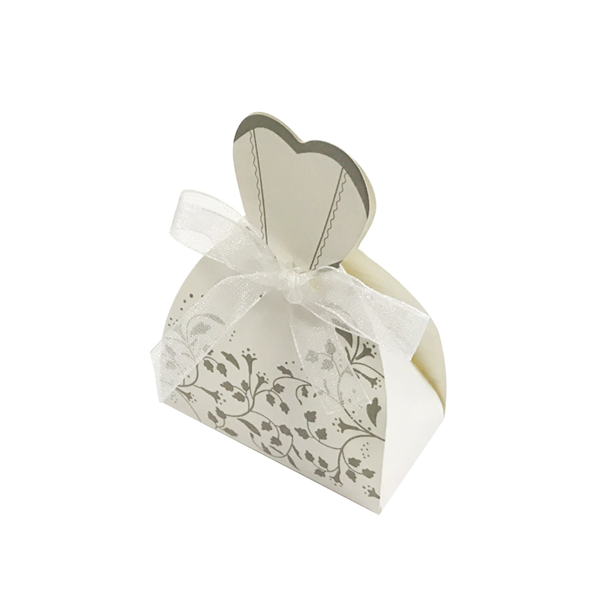 Wrapables Tuxedo and Bridal Gown Wedding Party Favor Boxes Gift Boxes with Ribbon (Set of 100)