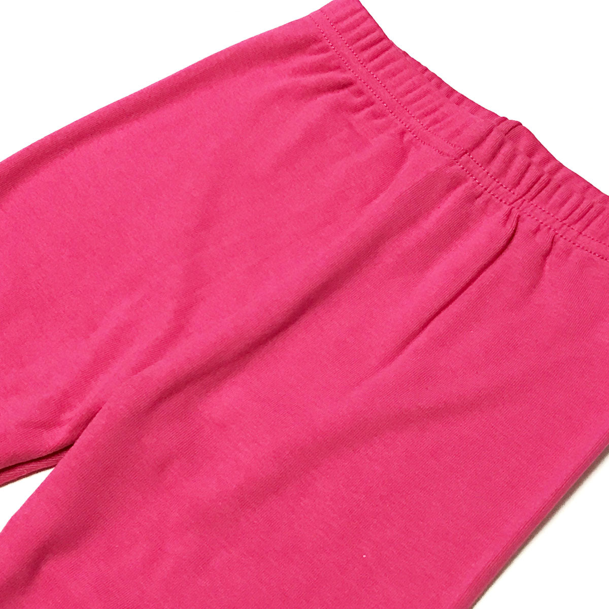 Wrapables Cotton Solid Colored Leggings for Girls (Set of 2), Fuschia and Pink, Small