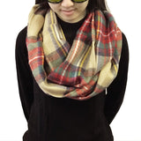 Wrapables Plaid Print Infinity Scarf