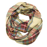 Wrapables Plaid Print Infinity Scarf