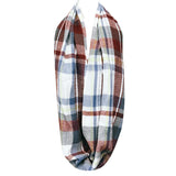 Wrapables Plaid Print Infinity Scarf