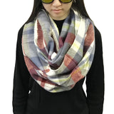 Wrapables Plaid Print Infinity Scarf