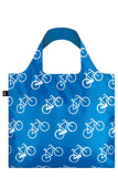 LOQI Airport Travel Reusable Shopping Bags (Set of 3), Airplane, Bicycle, Autobahn