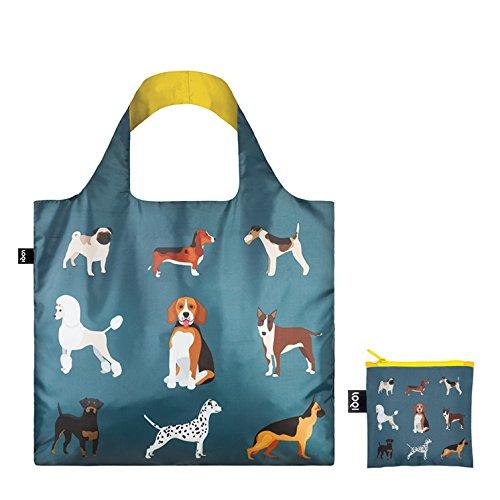 LOQI Cats & Dogs Woof Reusable Shopping Bag