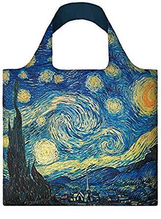 LOQI Museum Vincent Van Gogh's The Starry Night Reusable Shopping Bag