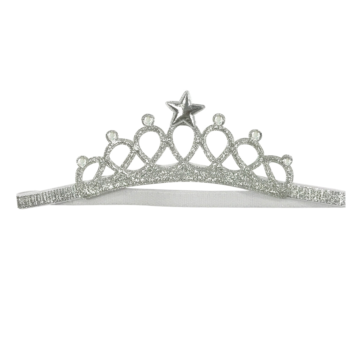 Wrapables Baby Princess Crown Headband with Rhinestones (Set of 2)