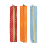 Wrapables Slim Dot Pencil Case (Set of 3)