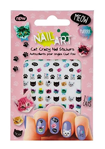NPW-USA Cat Crazy Nail Art Stickers