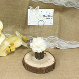 Wrapables Wooden Photo and Placecard Clip Holders for Wedding Table Decor (Set of 10)