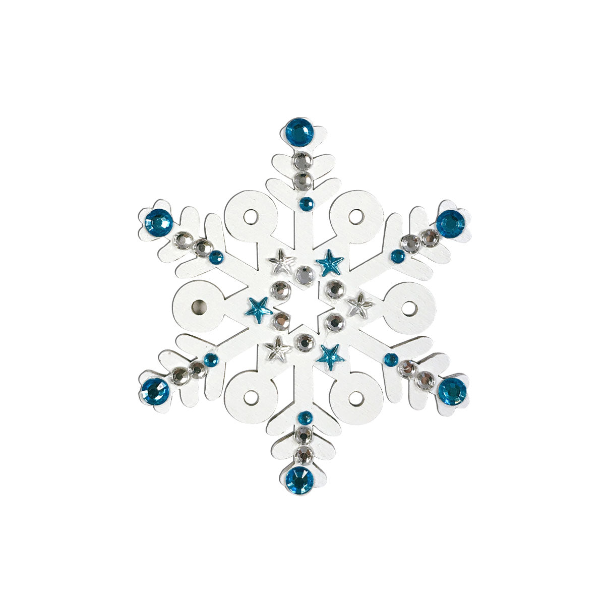 Wrapables Wooden Snowflake Hanging Ornament Christmas Decor (Set of 20)