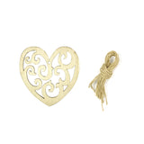 Wrapables Wooden Heart Ornament Hanging Love Decoration (Set of 20)