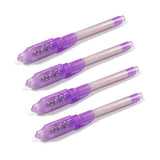 Wrapables Invisible Ink Pen with UV Light, Spy Pen for Writing Secret Messages (Set of 4)