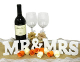 Wrapables Mr & Mrs White Wooden Letter Sign for Wedding Decoration