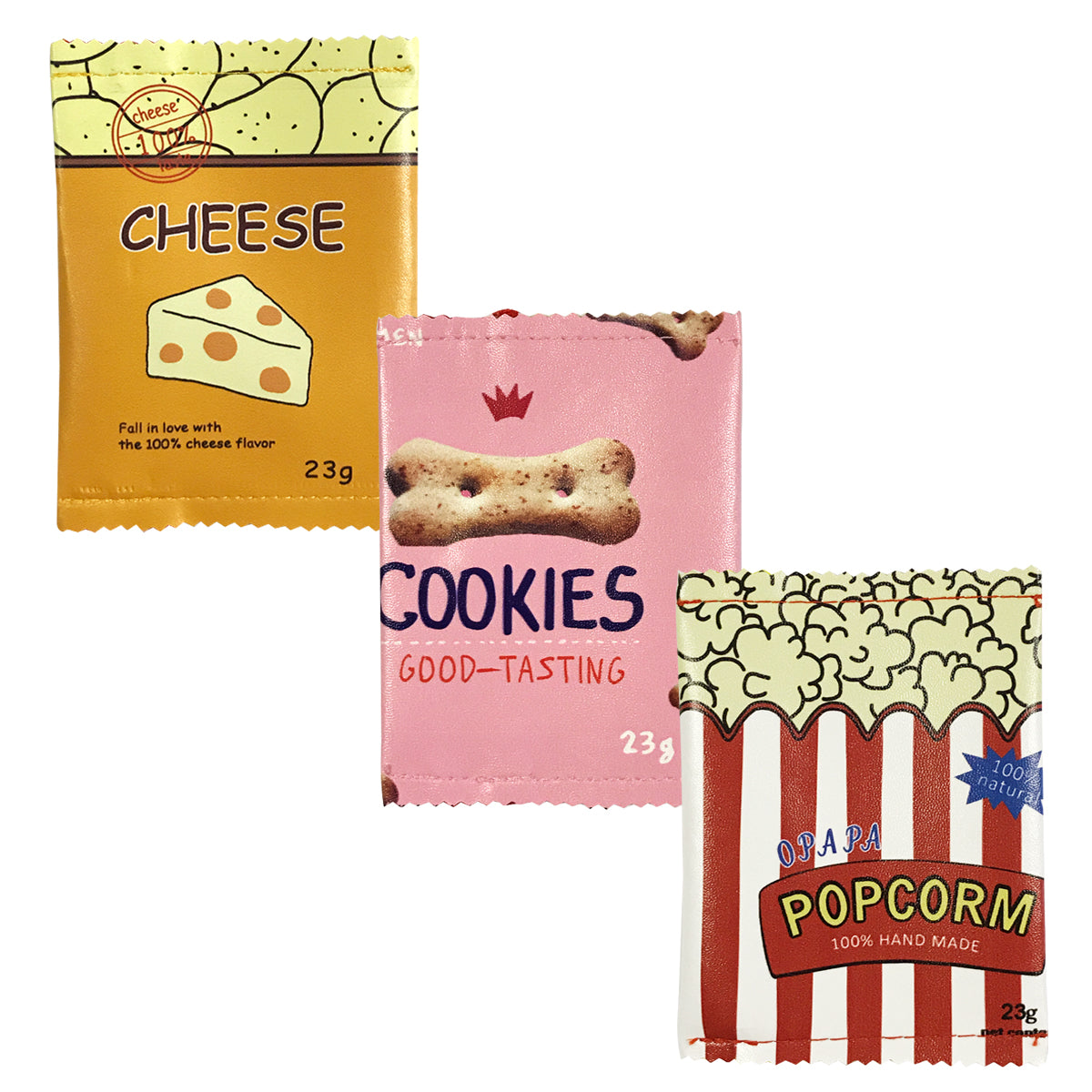 Wrapables Fun Foods Coin Pouch Mini Wallet (Set of 3)