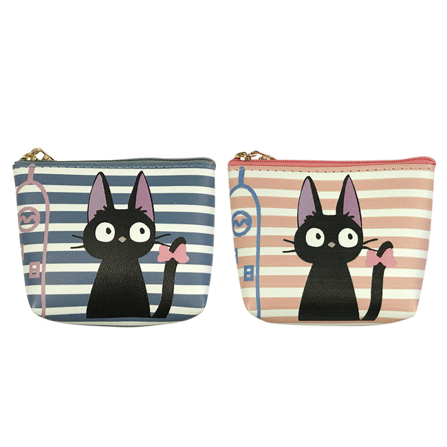 Wrapables Black Cat Coin Pouch Mini Wallet with Key Holder (Set of 2)