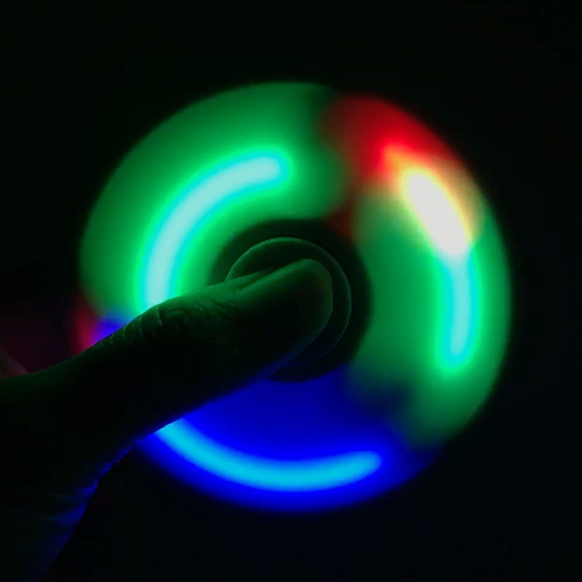 Wrapables LED Fidget Spinner Toy to Relieve Anxiety Stress and Boredom