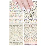 Wrapables 4 Sheets Nail Stickers Nail Art Set